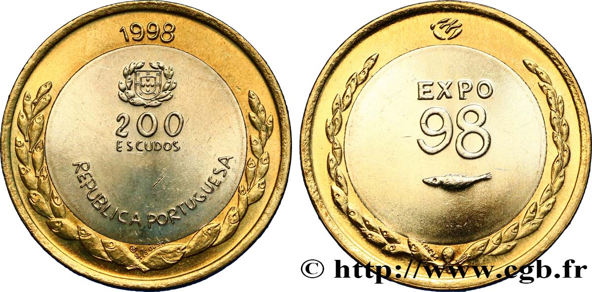 PORTUGAL 200 Escudos Exposition Universelle de Lisbonne - Expo 98 1998  MS 