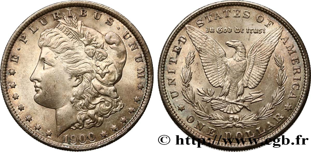 UNITED STATES OF AMERICA 1 Dollar Morgan 1900 Philadelphie MS 