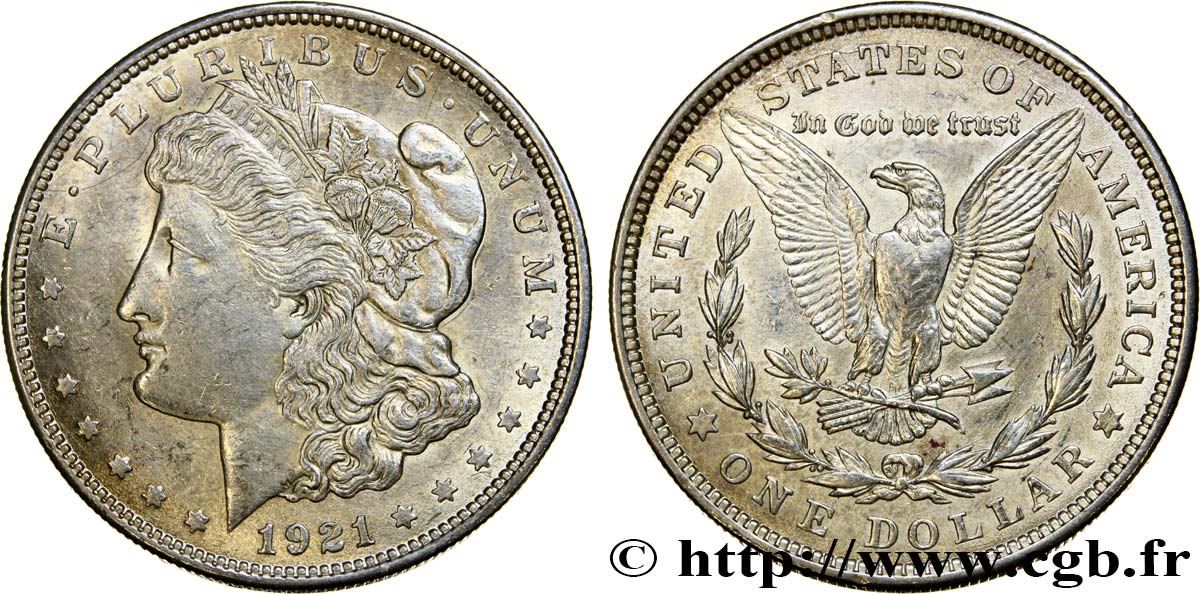 STATI UNITI D AMERICA 1 Dollar Morgan 1921 Philadelphie q.SPL 