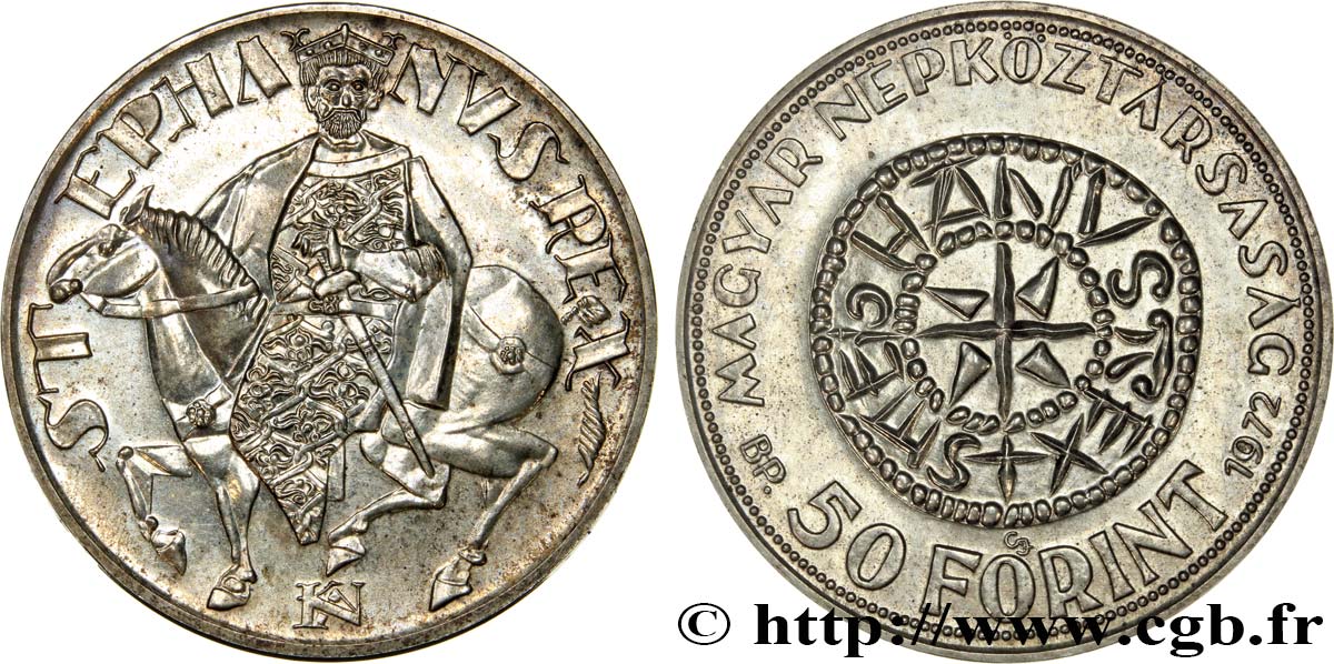 HUNGARY 50 Forint St Stephan 1972  MS 