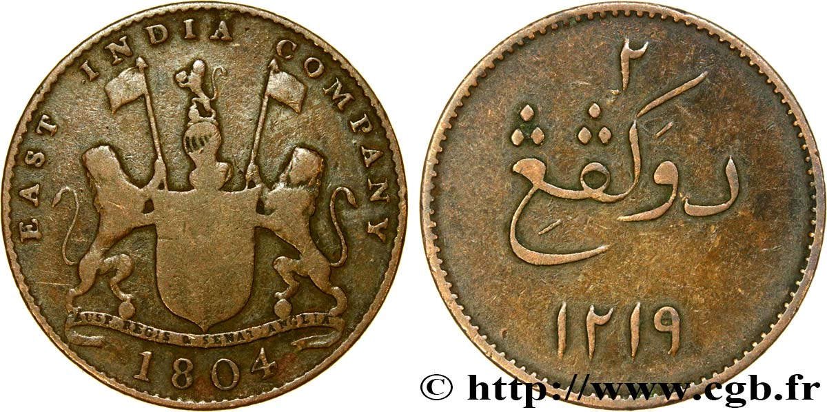 INDIAS NEERLANDESAS 2 Kepings Sumatra 1804  BC 