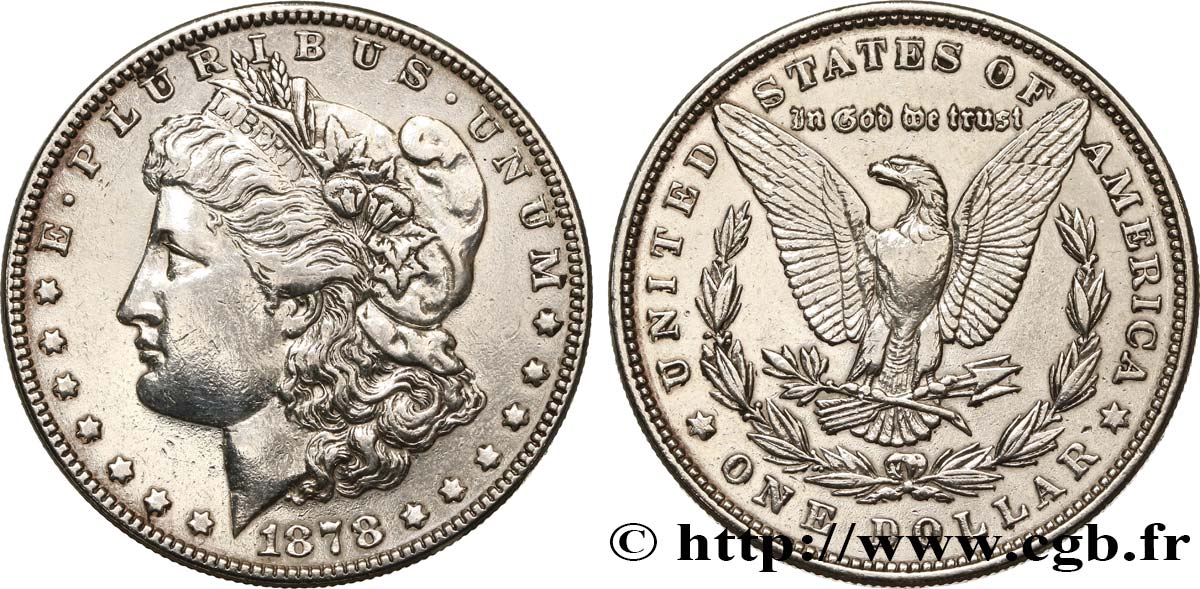 ESTADOS UNIDOS DE AMÉRICA 1 Dollar Morgan 1878 Philadelphie MBC 