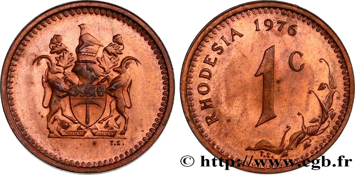RHODESIA 1 Cent 1976 Fwo 453493 World Coins elizabeth-1-cent-1976-canada-youtube