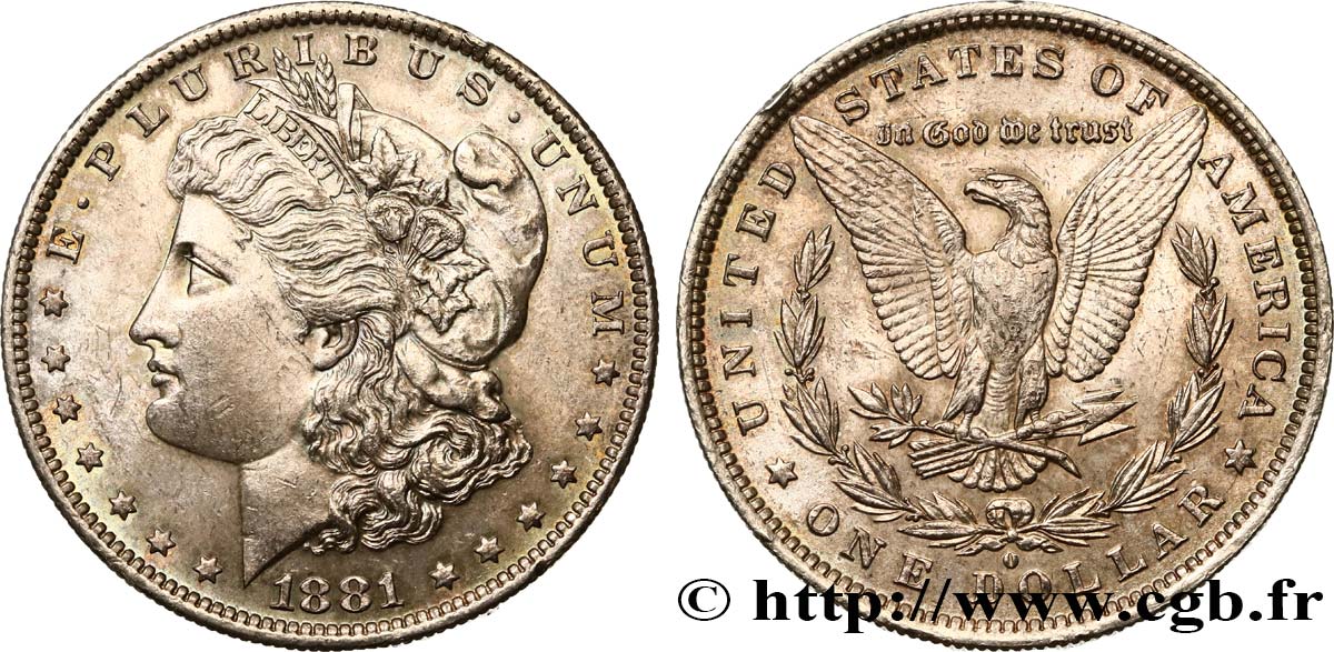 UNITED STATES OF AMERICA 1 Dollar Morgan 1881 Nouvelle-Orléans MS 