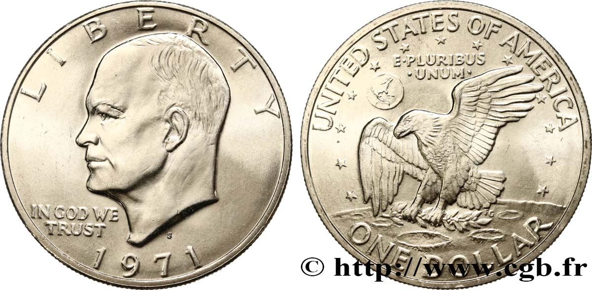 VEREINIGTE STAATEN VON AMERIKA 1 Dollar Eisenhower 1971 San Francisco - S fST 