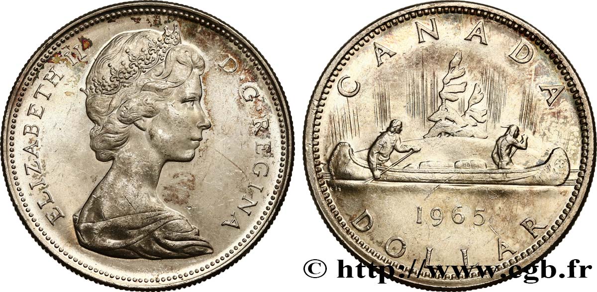 CANADA 1 Dollar Elisabeth II 1965  AU 