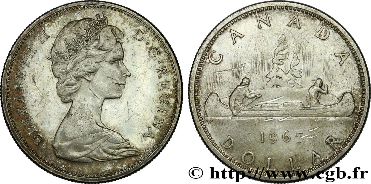 CANADA 1 Dollar Elisabeth II 1965  AU 