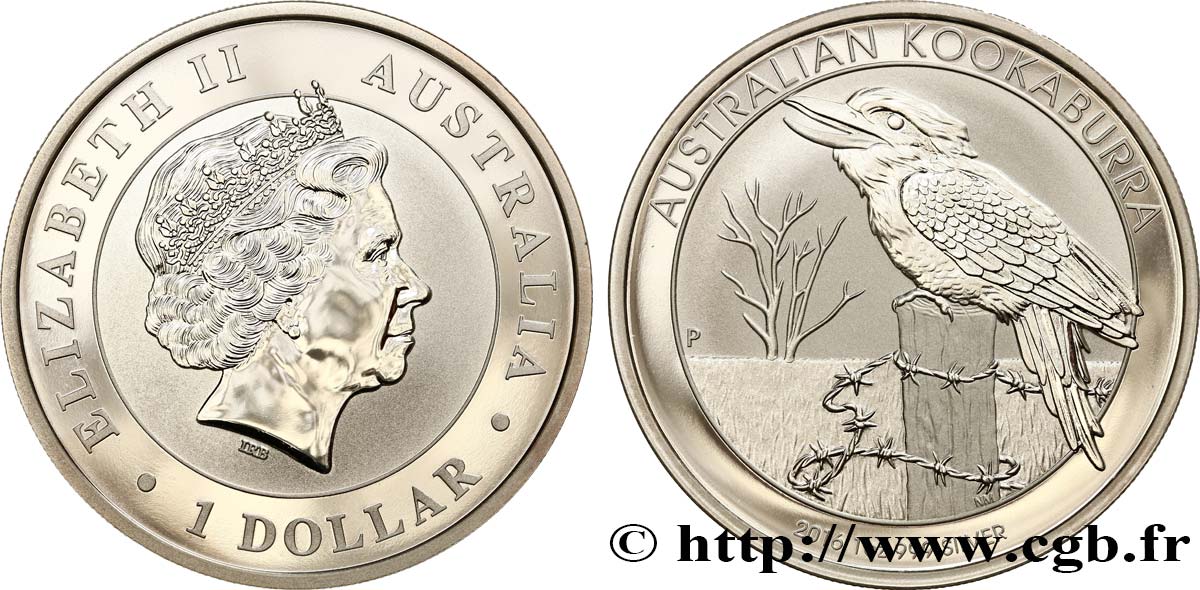 AUSTRALIA 1 Dollar kookaburra Proof  2016 Perth MS 