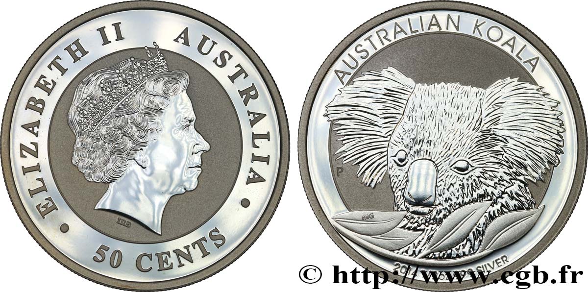 AUSTRALIA 50 Cents Proof koala 2014 Perth MS 