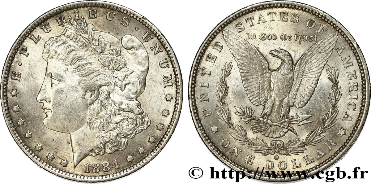 ESTADOS UNIDOS DE AMÉRICA 1 Dollar Morgan 1884 Nouvelle-Orléans SC 