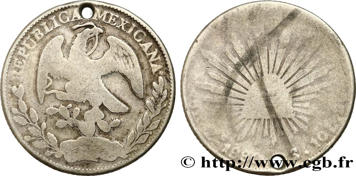 MESSICO 8 Reales 1880 Zacatecas q.MB 