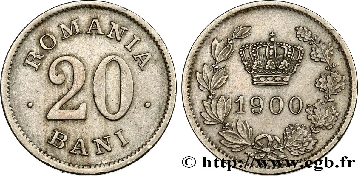 RUMANIA 20 Bani 1900  EBC 