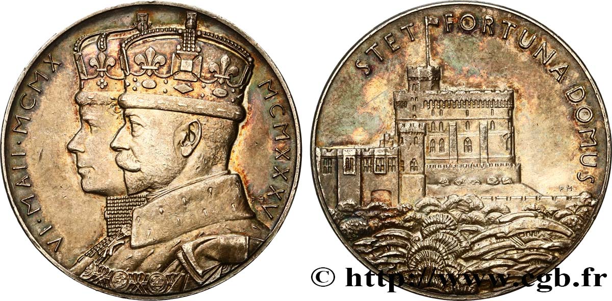 GRANDE-BRETAGNE - GEORGES V Jubilee Domus medal 1935 Londres AU 