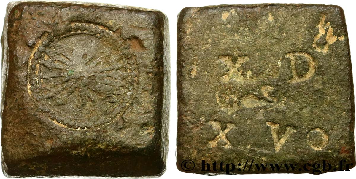 ESPAGNE (ROYAUME D ) - POIDS MONÉTAIRE Poids monétaire pour le 4 Reales, 1er type n.d.  BC 