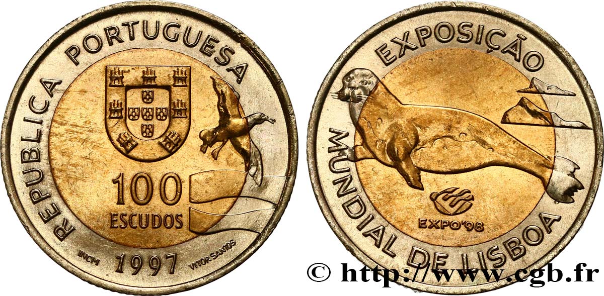 PORTUGAL 100 Escudos Exposition Universelle de Lisbonne 1997  SPL 