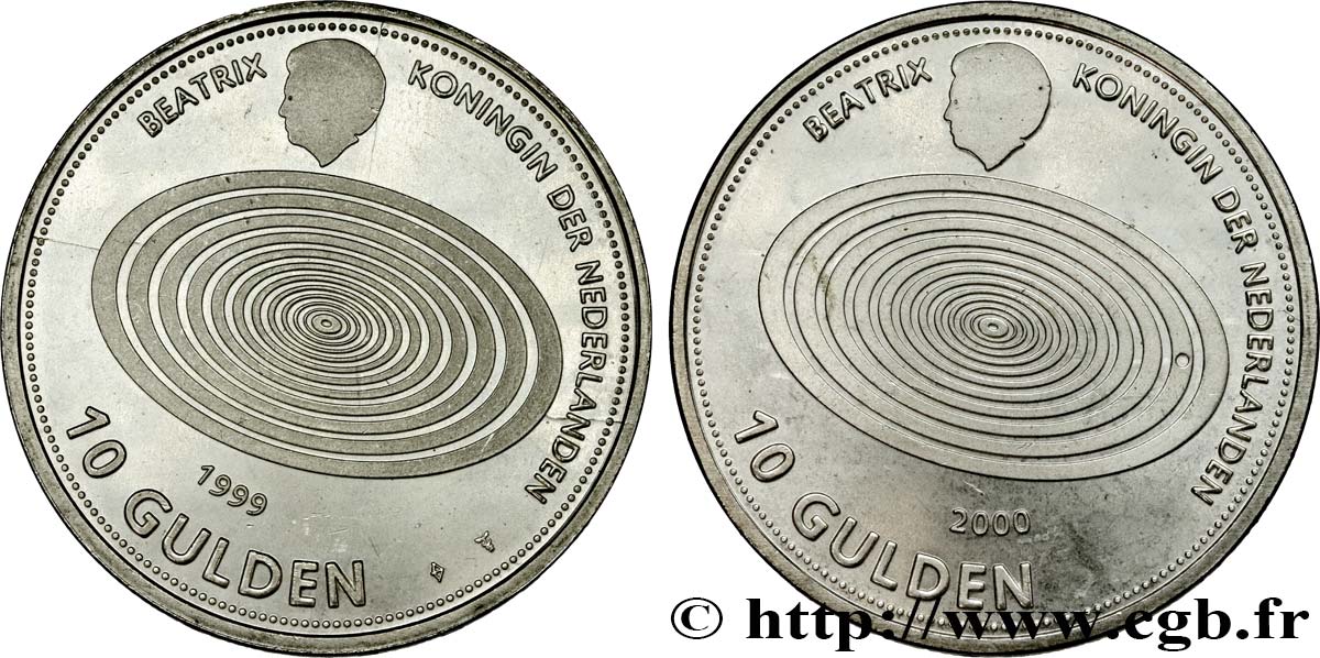 NETHERLANDS 10 Gulden Millenium 1999  MS 