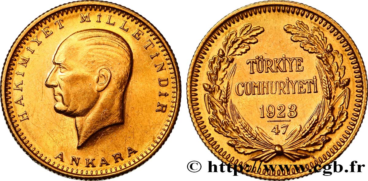 TURQUíA 100 Kurush or Kemal Ataturk 1923, An 47 1969 Ankara EBC 