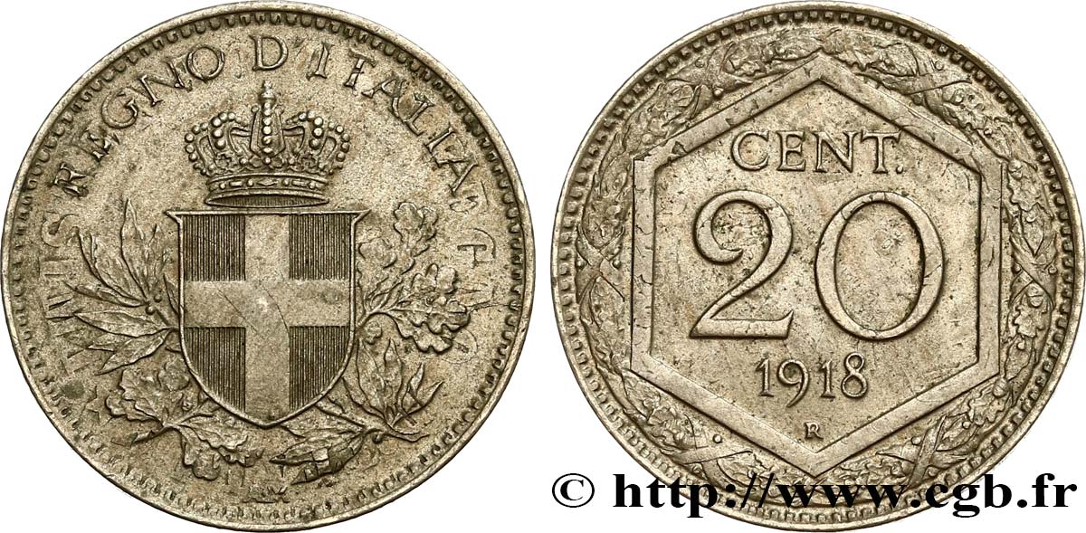 ITALIE 20 Centesimi 1918 Rome SUP 