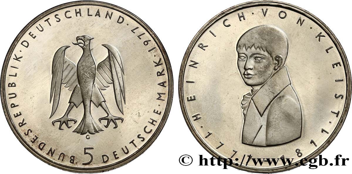 GERMANIA 5 Mark Heinrich von Kleist 1977 Karlsruhe MS 