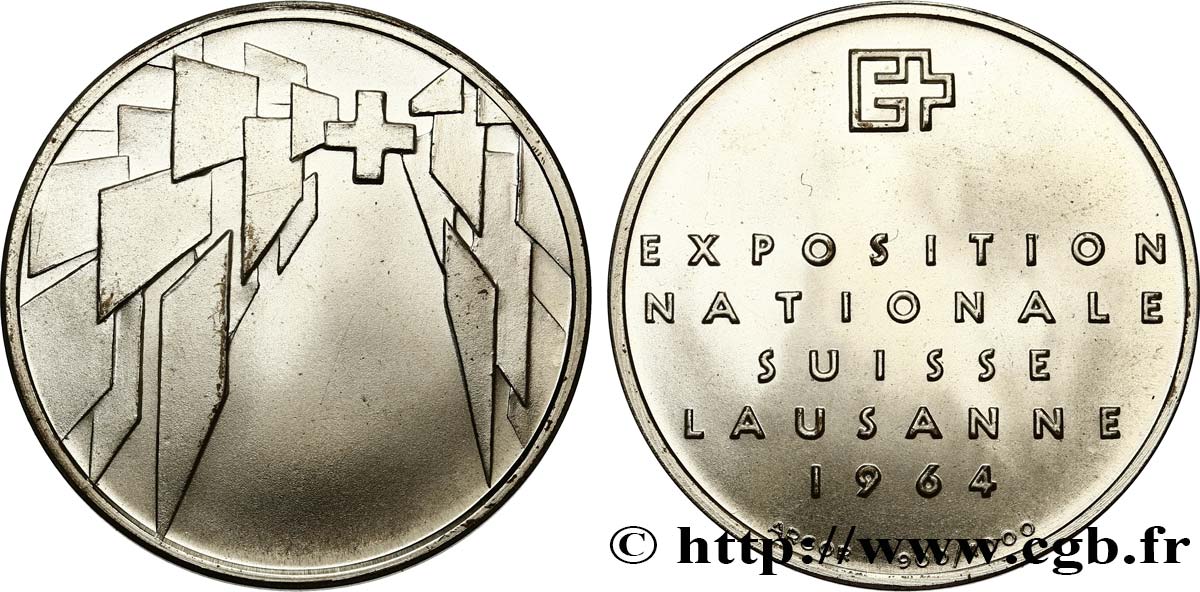 SUISSE Module de 5 Francs Exposition de Lausanne 1964 Berne SPL 