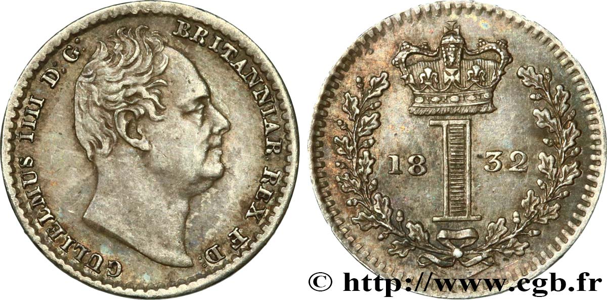UNITED KINGDOM 1 Penny Guillaume IV 1832  AU 