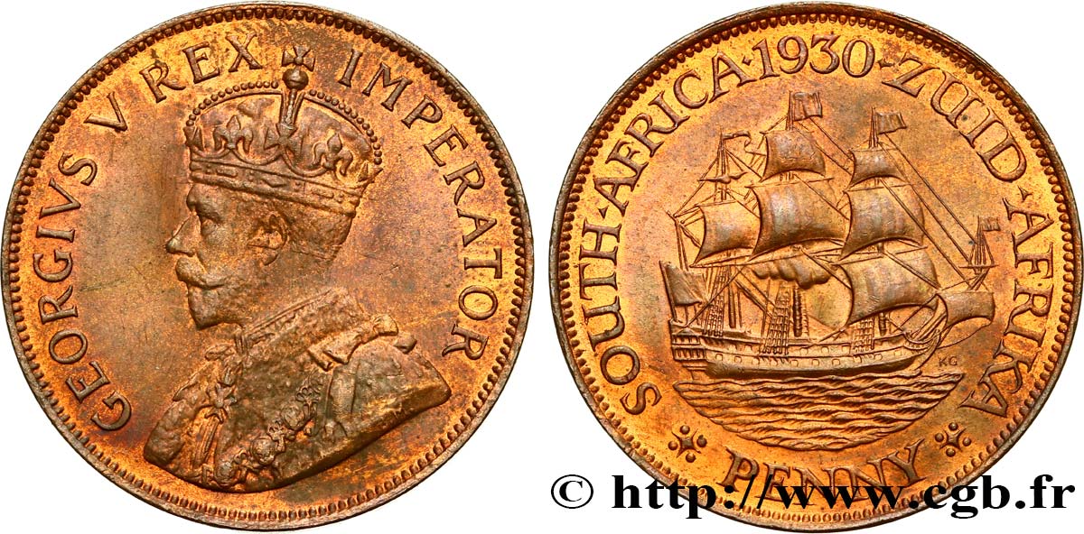 SOUTH AFRICA - UNION OF SOUTH AFRICA - GEORGE V 1 Penny 1930  MS 