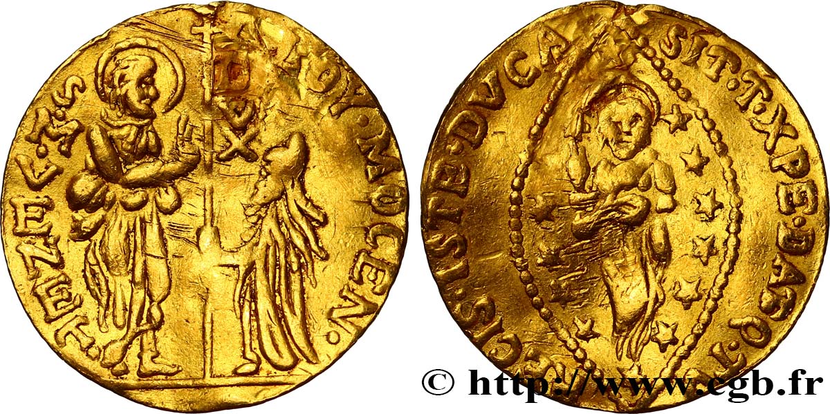 ITALIA - VENECIA - ALVISE I MOCENIGO (85° dux) Zecchino (Sequin) n.d. Venise BC+ 