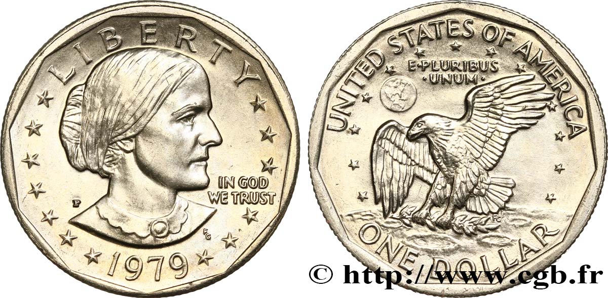 ÉTATS-UNIS D AMÉRIQUE 1 Dollar Susan B. Anthony  1979 Philadelphie - P SUP 