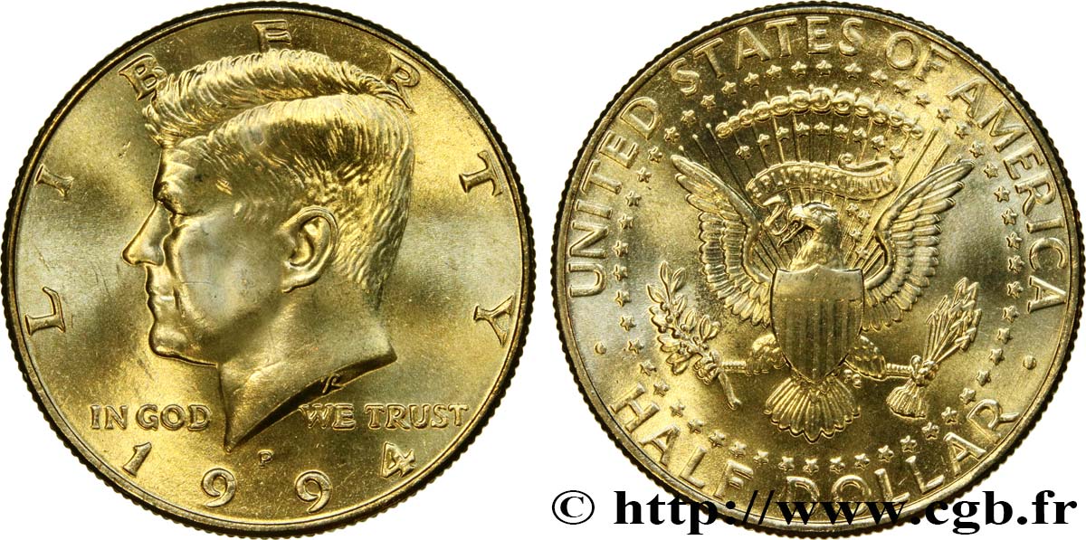 UNITED STATES OF AMERICA 1/2 Dollar Kennedy 1994 Philadelphie - P MS 