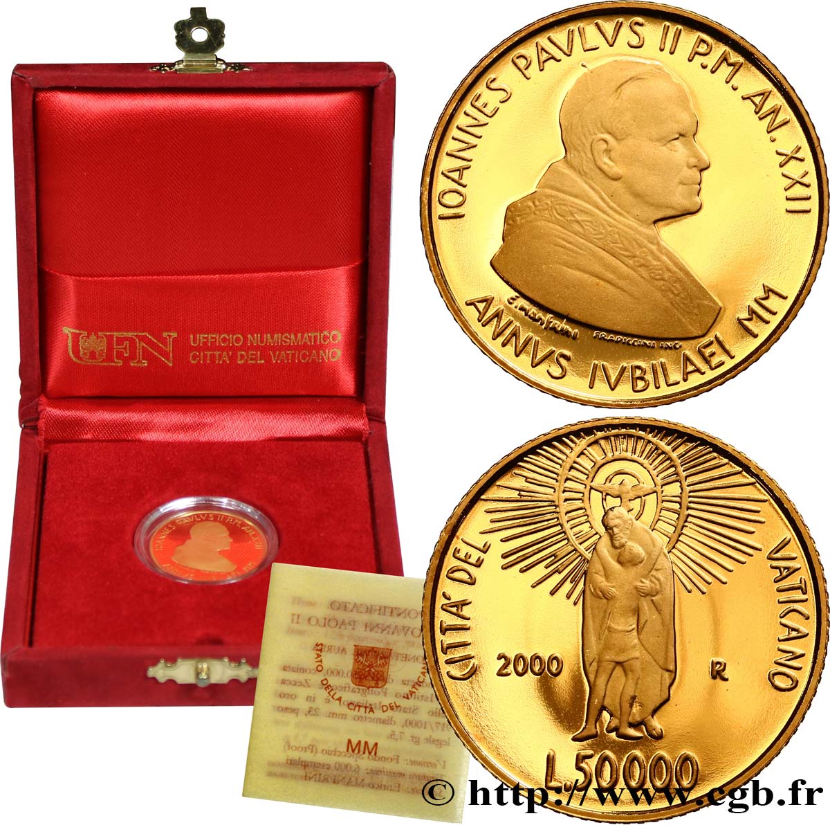 VATICAN AND PAPAL STATES 50000 Lire Jubilé an 2000 2000 Rome MS 