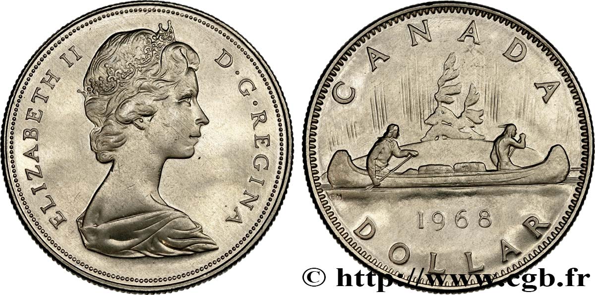 CANADá 1 Dollar Proof Elisabeth II 1968  EBC 