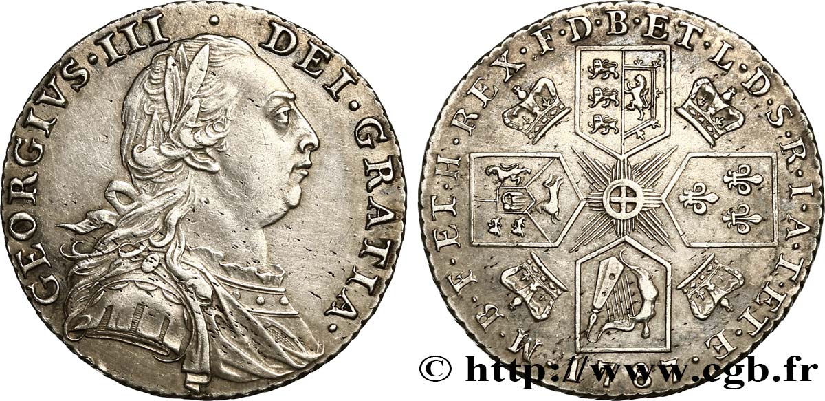 REGNO UNITO 1 Shilling Georges III 1787  q.SPL 