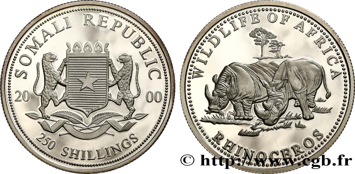 SOMALIA 250 Shillings Proof 2000  MS 