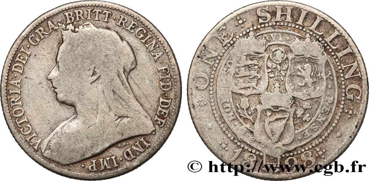 REINO UNIDO 1 Shilling Victoria 1898  BC 