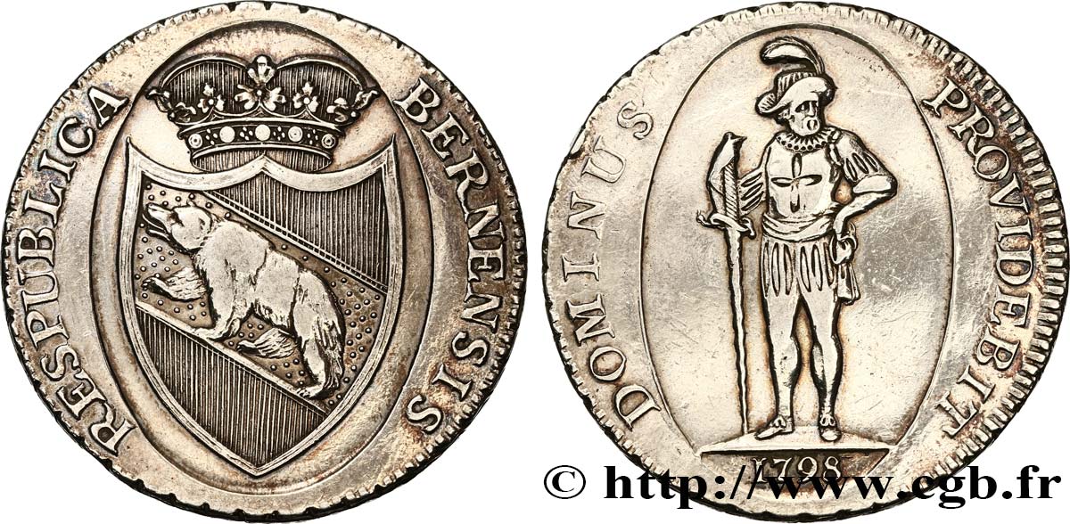 SVIZZERA - REPUBBLICA DE BERNA Thaler 1798  q.BB 