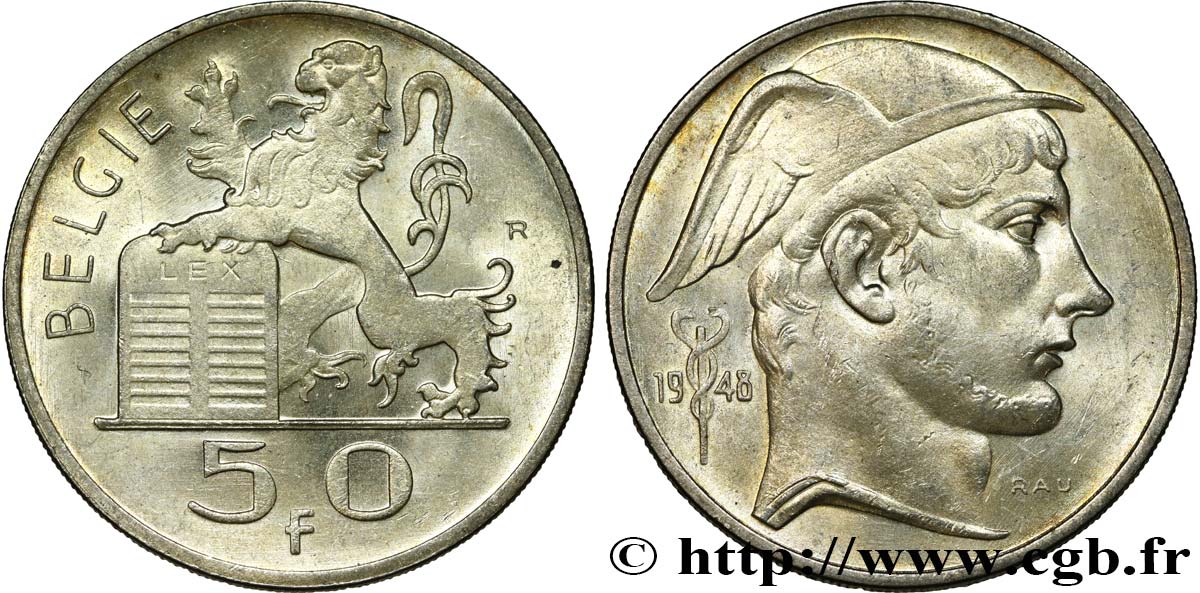 BELGIQUE 50 Francs mariage de Baudouin et de Fabiola 1960 FL | eBay