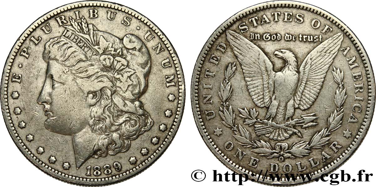 ESTADOS UNIDOS DE AMÉRICA 1 Dollar Morgan 1889 Nouvelle-Orléans - O BC+ 