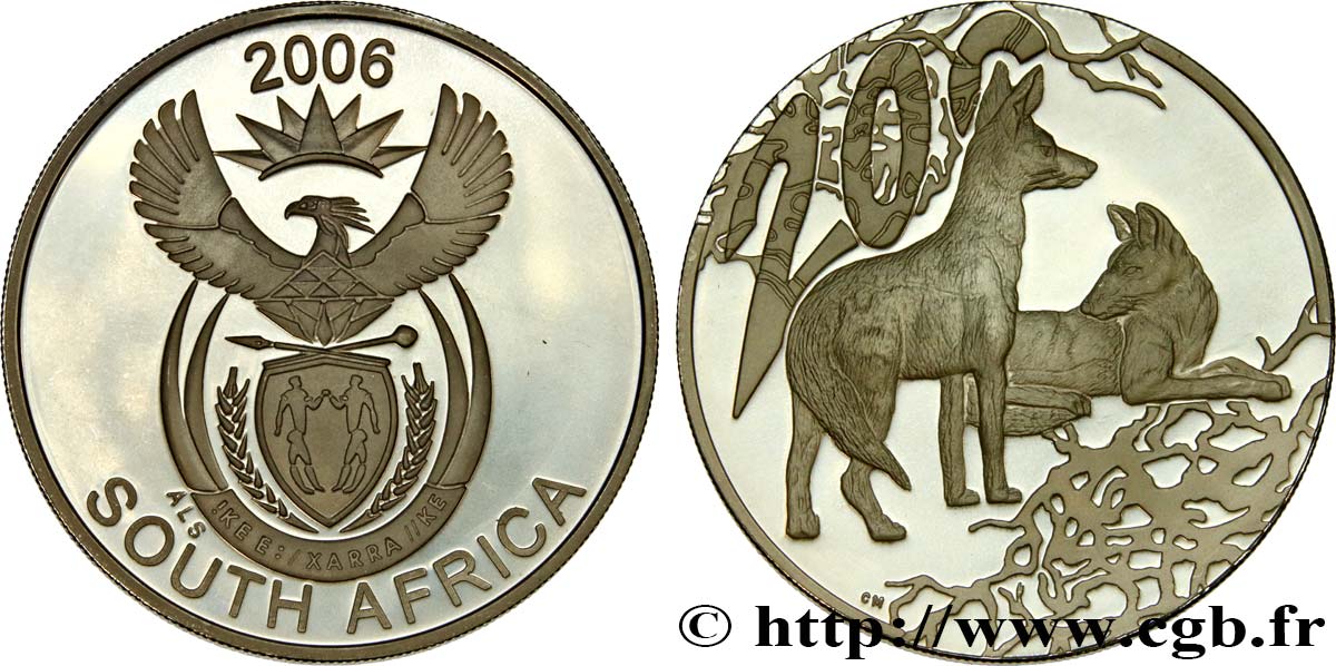 SUDÁFRICA 20 Cents Proof Chacals 2006  SC 