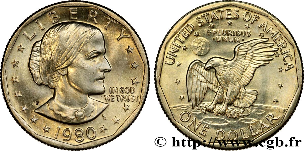 UNITED STATES OF AMERICA 1 Dollar Susan B. Anthony 1980