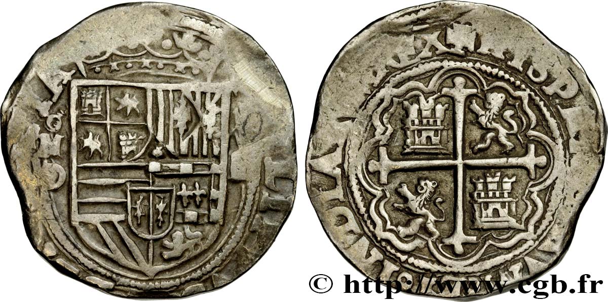 SPANISH AMERICA - KINGDOM OF SPAIN - PHILIP III 4 Reales n.d. Mexico XF 