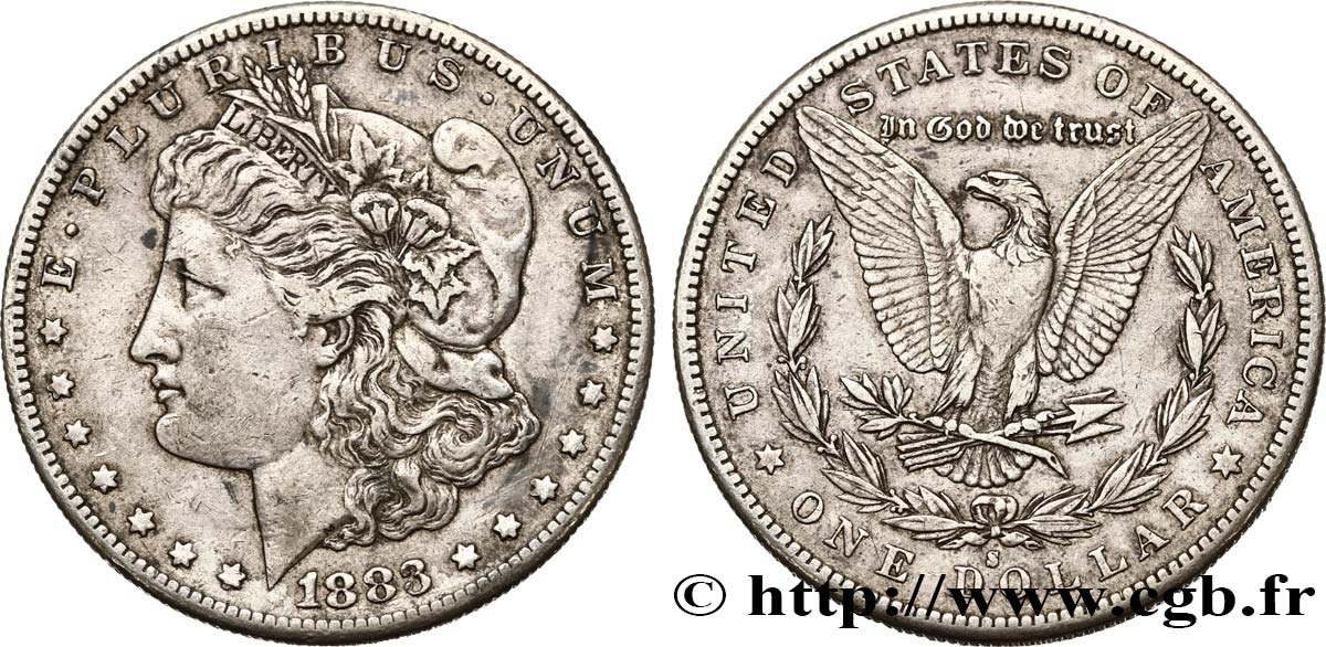 STATI UNITI D AMERICA 1 Dollar type Morgan 1883 San Francisco BB 