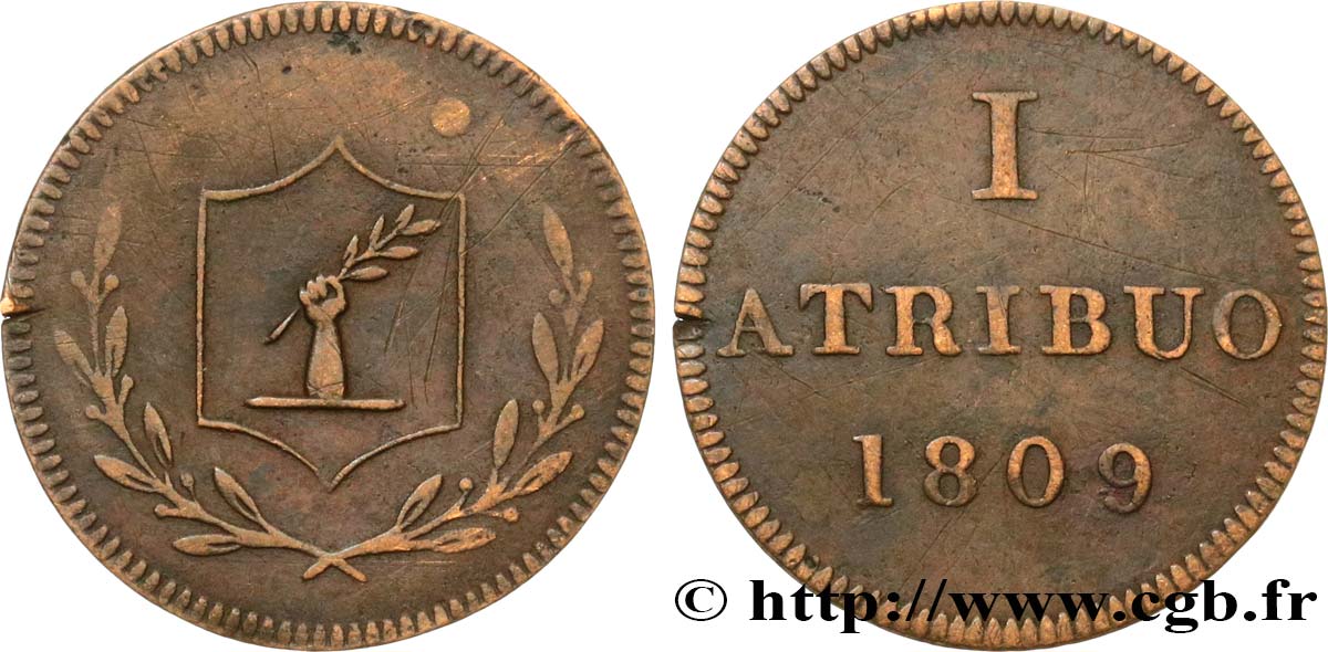 ALLEMAGNE - VILLE LIBRE DE FRANCFORT 1 Atribuo monnaie de nécessité (Judenpfennige) 1809  TB 