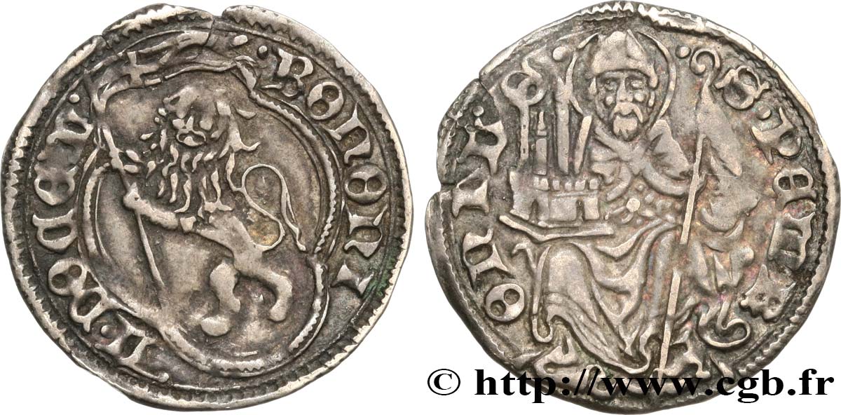 ITALY - BOLOGNA - SANTE AND GIOVANNI II BENTIVOGLIO CONSERVATORI Gros au lion n.d. Bologne XF 
