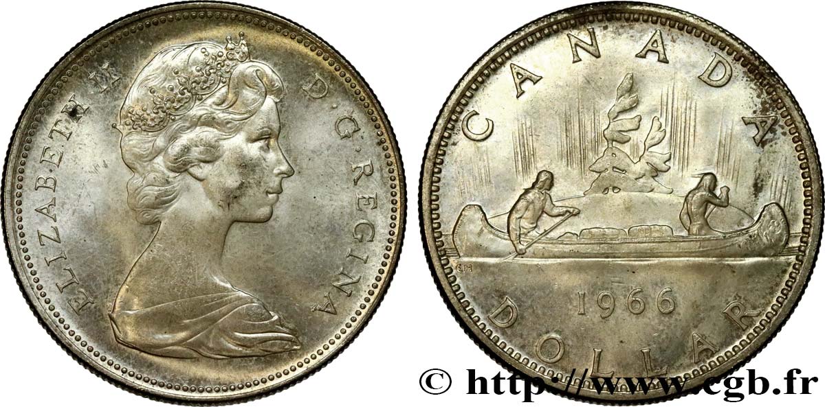 CANADA 1 Dollar Elisabeth II 1966  SPL 