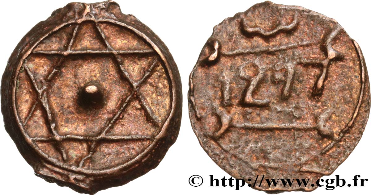 MARUECOS 2 Falus AH 1277 1860 Marrakech BC 