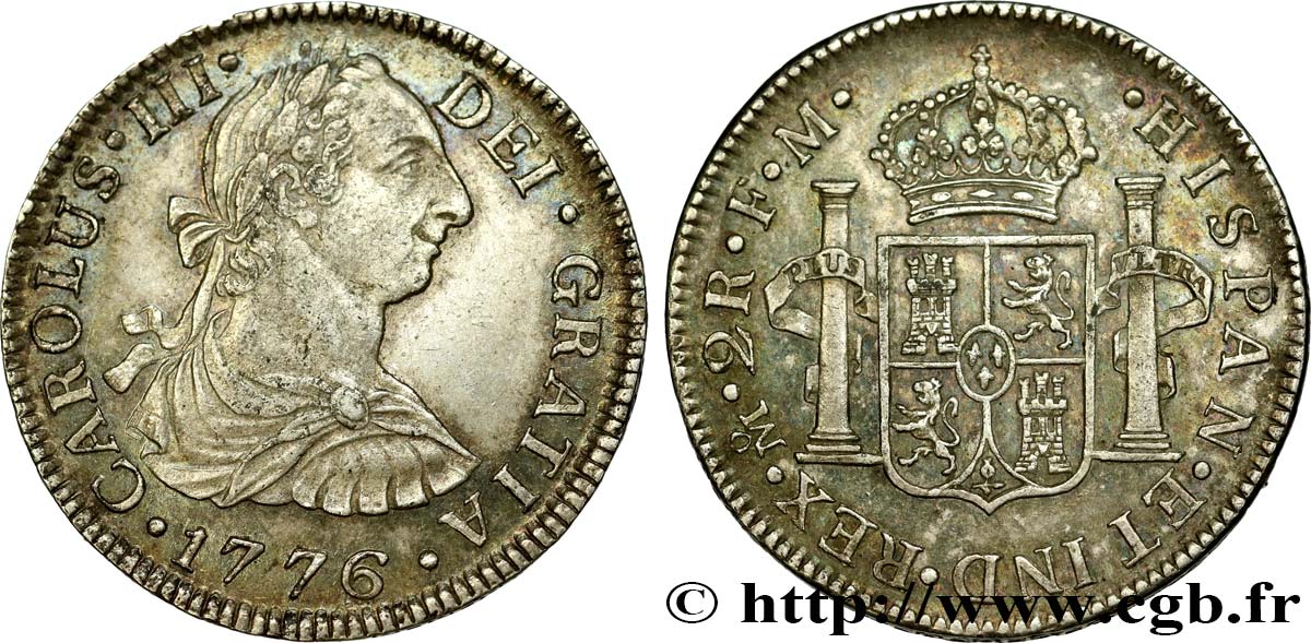 MEXIQUE 2 Reales Charles III 1776 Mexico SUP 