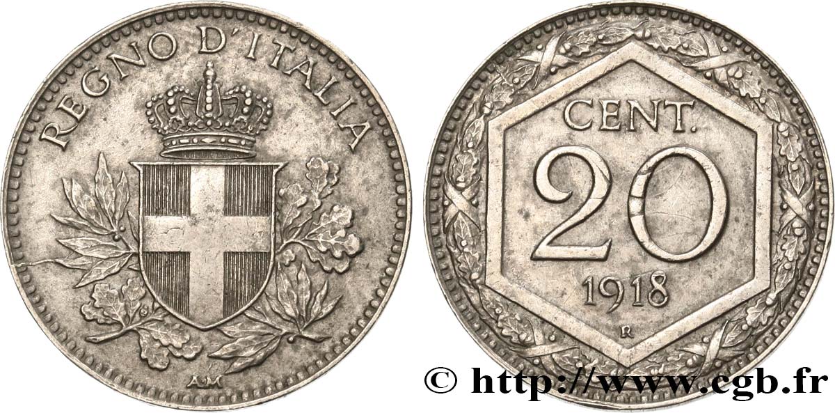 ITALIE 20 Centesimi 1918 Rome TTB 
