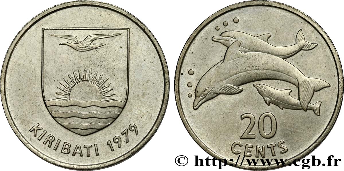 KIRIBATI 20 Cents 1979  SPL 
