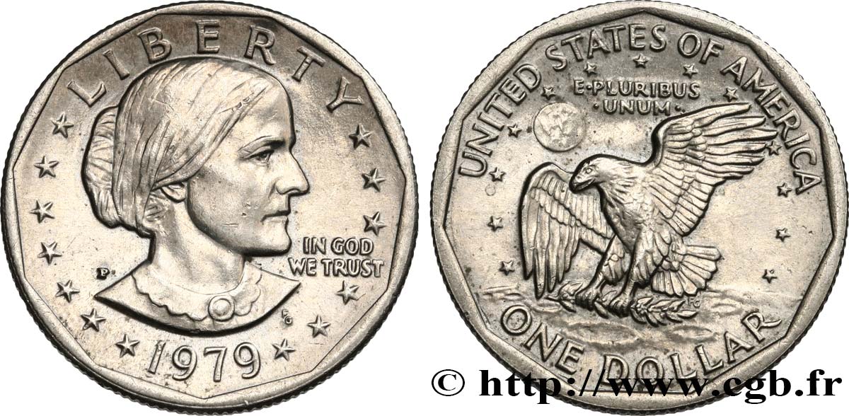 ÉTATS-UNIS D&nbsp;AMÉRIQUE 1 Dollar Susan B. Anthony  1979 Philadelphie - P SUP 