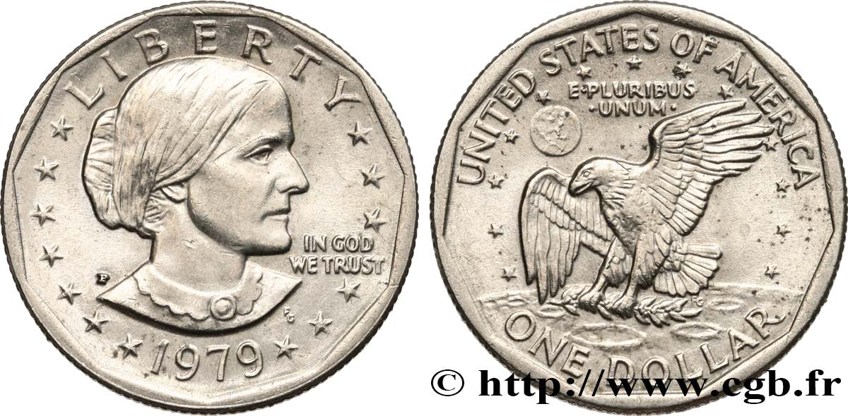 UNITED STATES OF AMERICA 1 Dollar Susan B. Anthony  1979 Philadelphie - P AU 